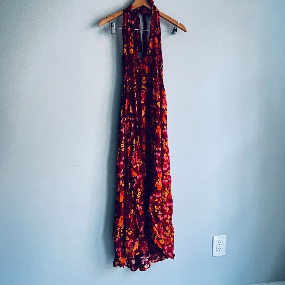 2/$30 Sunday Up Small Red Floral Dress